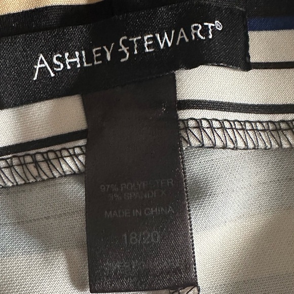 Ashley Stewart - *Plus Size* Blue multicolored striped pencil skirt - Size 18/20 - Picture 2 of 2